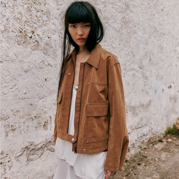 We the free blair vegan suede jacket - Picture 3 of 5